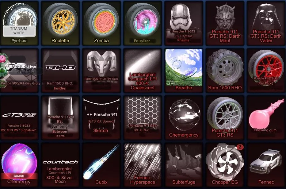 RL1015 2 Fennec + 4 DLC Packs + Battle Bus + 1100 Credits + Full Inventory Level 79 Calibration 